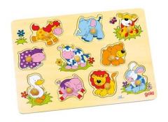 Puzzle - Pui de animale - 10 piese