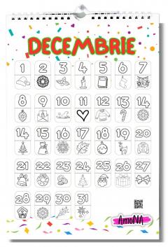 Calendar de colorat