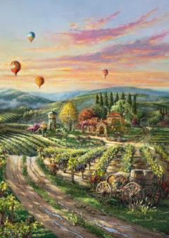 Puzzle 1000 piese - Thomas Kinkade - Peaceful Valley Vineyard
