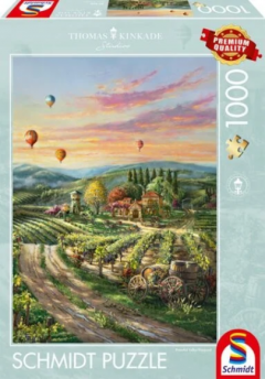 Puzzle 1000 piese - Thomas Kinkade - Peaceful Valley Vineyard