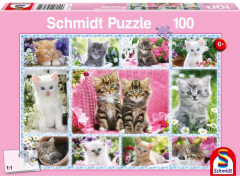 Puzzle 100 piese - Kittens