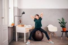 Minge de sezut - Vluv Leather Imitation Colour: Mocca 65 cm