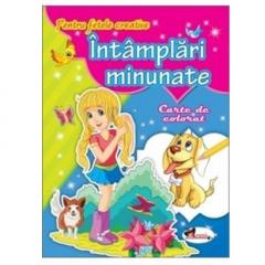 Pentru fetele creative - Intamplari minunate. Carte de colorat 