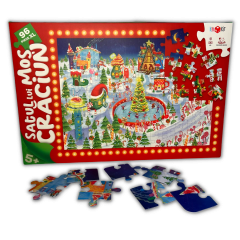 Puzzle 96 piese - Satul lui Mos Craciun