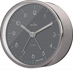Ceas cu alarma - Oskar - Satin Steel