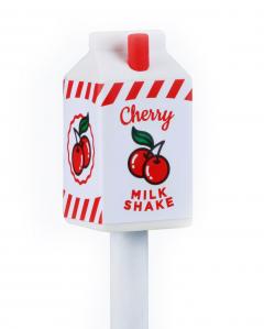 Set 6 gume de sters - Cherry Milk Carton