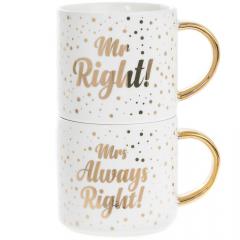 Set 2 cani - Mr Right and Mrs Always Right