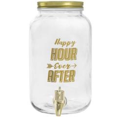 Borcan cu robinet pentru bauturi - Happy Hour