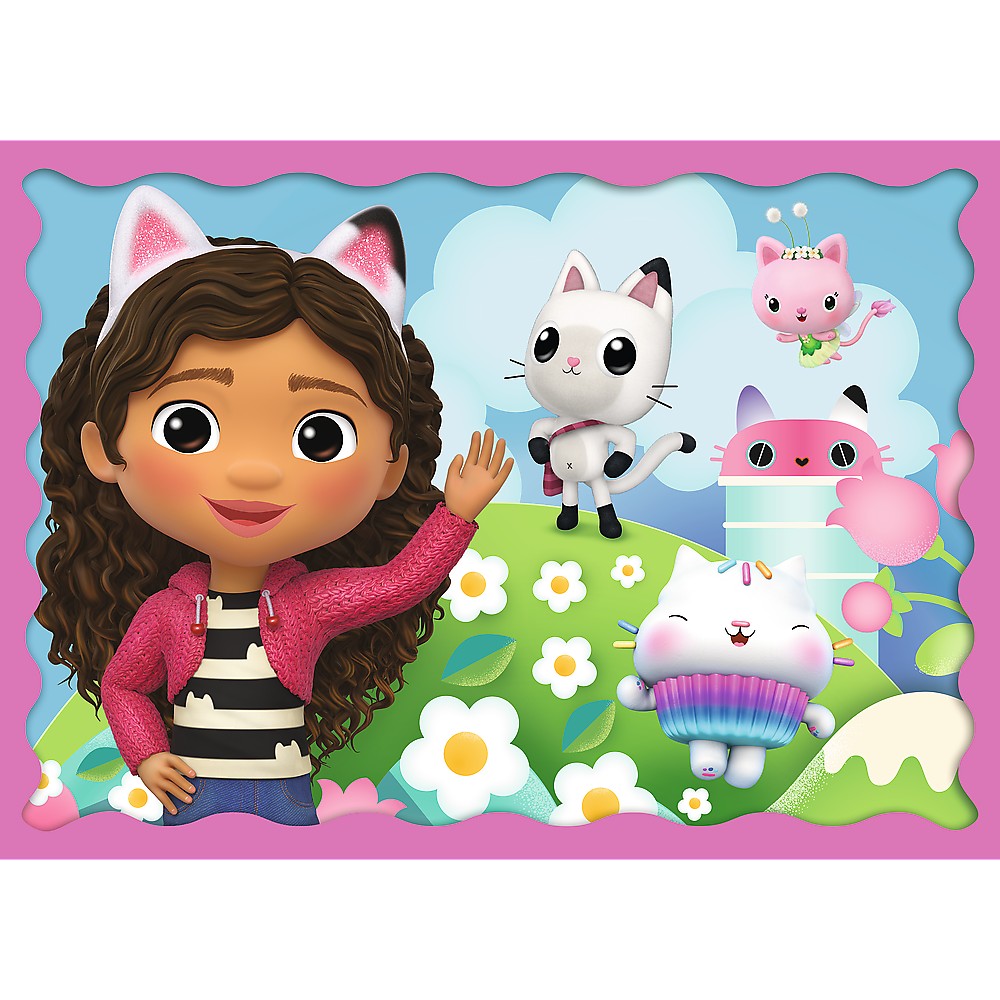 Puzzle 4 in 1 - Gabbys Dollhouse - Aventurile lui Gabby - Trefl