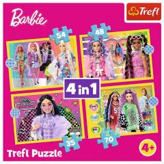 Puzzle 4 in 1 - Barbie - Minunata lume