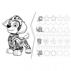 Puzzle cu doua fete - Patrula Catelusilor - Patrula in actiune, piese 24 super maxi 