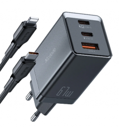 Incarcator - Gan5 mini Fast Charger Pro (EU plug) -with Type-c to Lightning Cable 1.2m