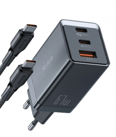 Incarcator si cablu - Gan5 mini Fast Charger Pro (EU plug) -with Type-c to Type-c Cable 2m