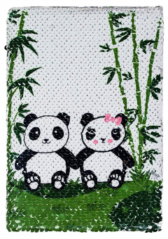 Carnet - Panda Sequin