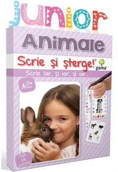 Animale. Scrie si sterge. Junior