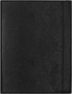 Carnet - Precious & Ethical with Gift Box - Python-Effect - XL, Vegan Soft Cover, Ruled - Black