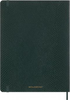 Carnet - Precious & Ethical with Gift Box - Python-Effect - XL, Vegan Soft Cover, Ruled - Green