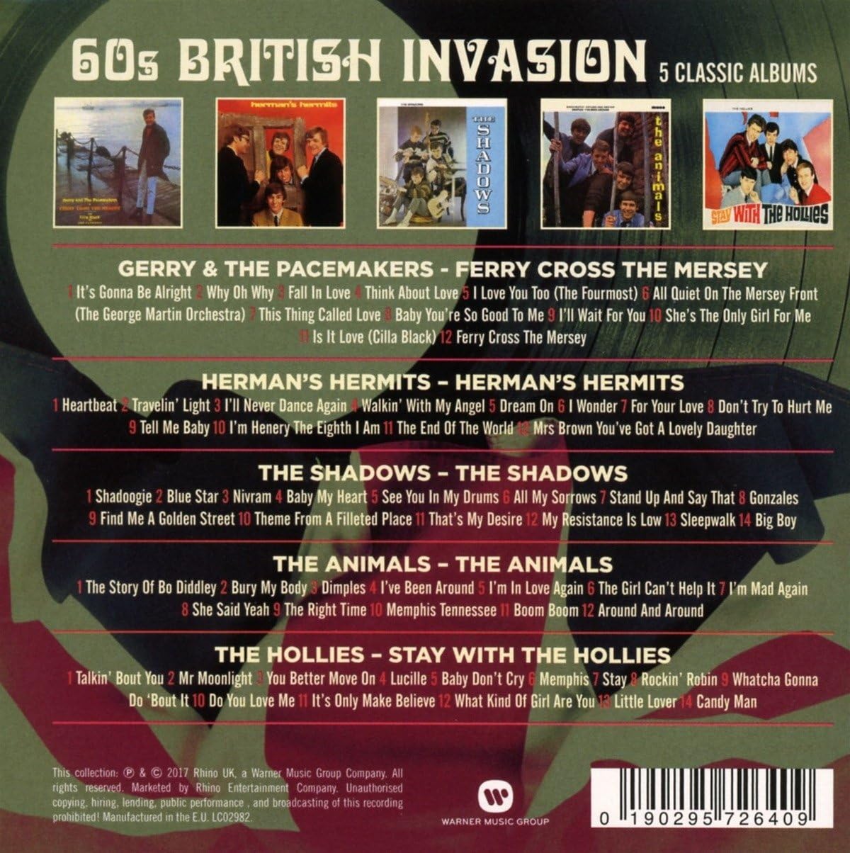 60's British Invasion - 5 Classic Albums - Various Artists