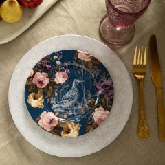 Farfurie - Wild Apricity Navy Birds