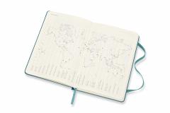 Agenda 2019-2020 - Moleskine 18 Months Weekly Notebook Diary and Planner - Magnetic Green, Pocket, Hard Cover