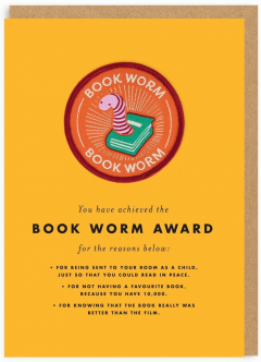 Felicitare - Book Worm Award