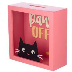 Pusculita - See Your Savings Money Box / Feline Fine Cat Design