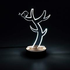 Lampa - Wood/Acrylic - Light Tree