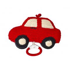 Jucarie muzicala de plus crosetata manual model Masinuta