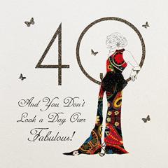 Felicitare-40th Birthday... Day Over Fabulous !