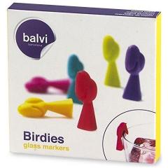 Accesorii pentru pahar - Silicone Birdies Markers