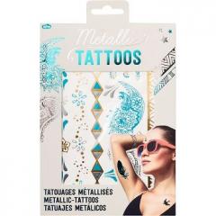 Tatuaje temporare - Metallic Turquoise & Silver