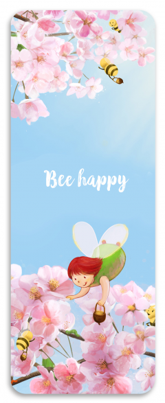 Semn de carte - Bee happy