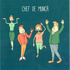 Felicitare - Chef de munca Glumita