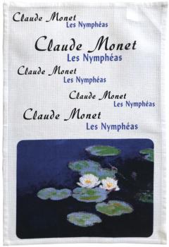 Prosop de bucatarie - Monet - Les Nympheas