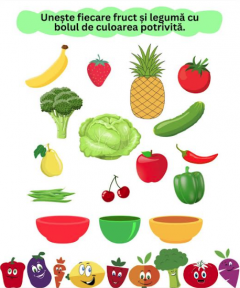 Invatam  Legumele si Fructele