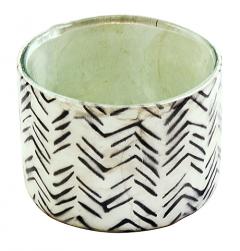 Suport lumanare - Horizontal - Antracit Herring Bone