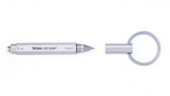 Breloc cu pix si lanterna, argintiu