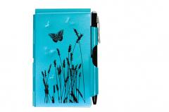 Carnet cu pix - Flip Notes Blue Butterfly