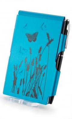 Carnet cu pix - Flip Notes Blue Butterfly