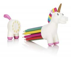 Creioane colorate cu suport - Unicorn Rainbow