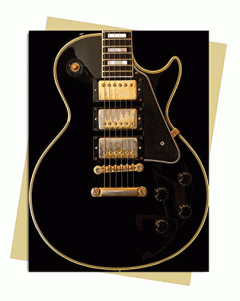 Felicitare - Gibson Les Paul - Black Guitar