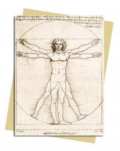 Felicitare - Leonardo Da Vinci - Vitruvian Man 