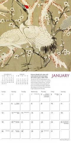 Calendar 2020 - V&A Kimono Silks