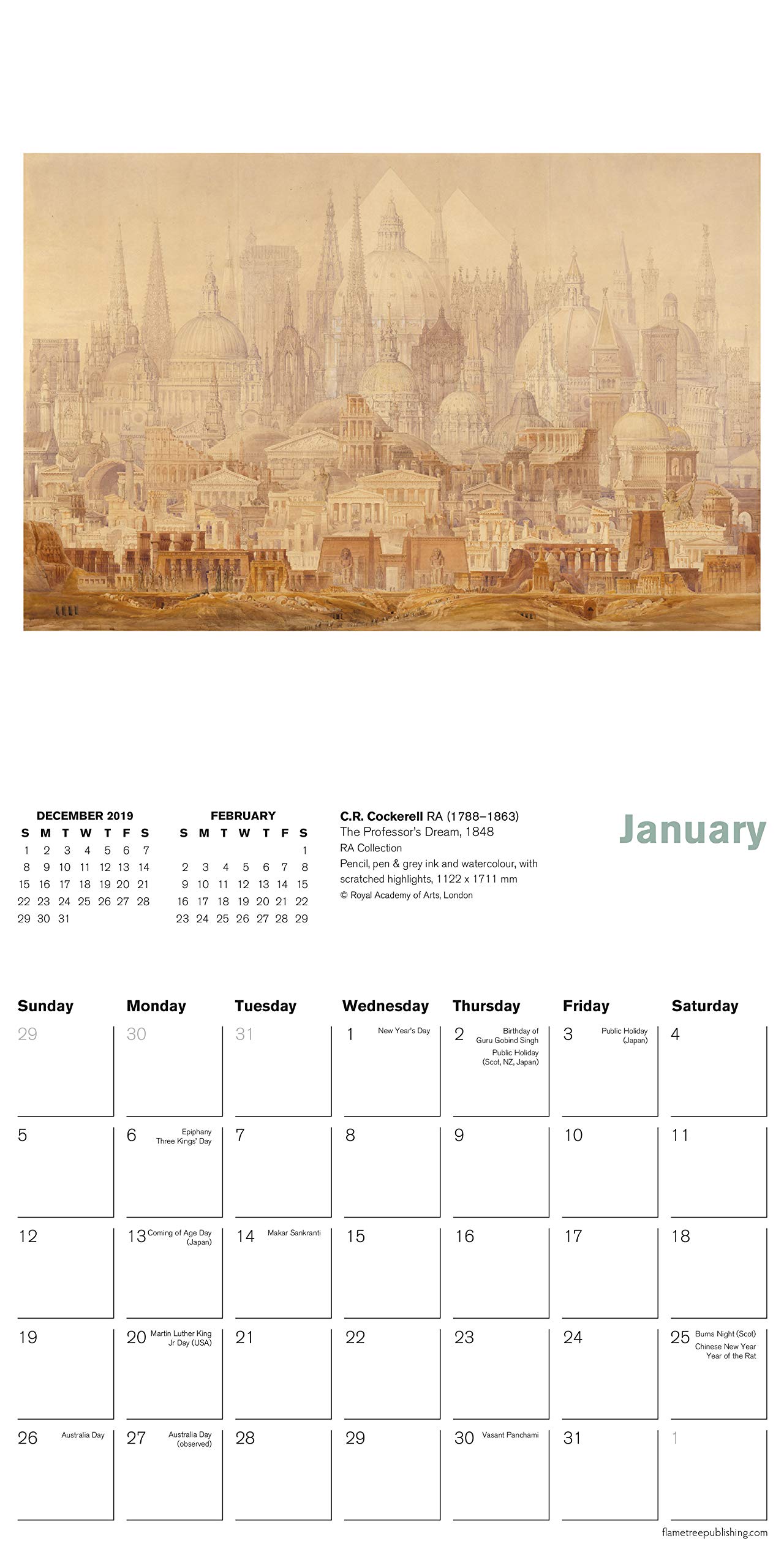 Calendar 2020 Royal Academy Flame Tree Publishing