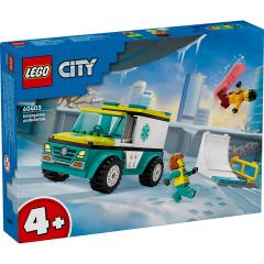 Lego City - Ambulanta de urgenta si snowboarder (60403)