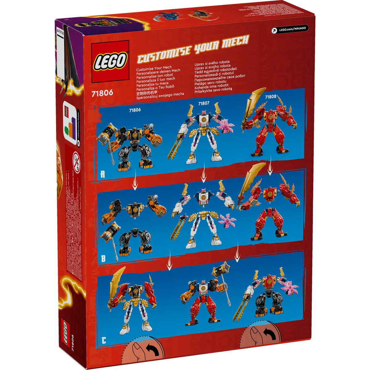 応力解析BASIC LEGO MOC-256218 71851 X 71838: Kai's Transforming Vehicle Mech by