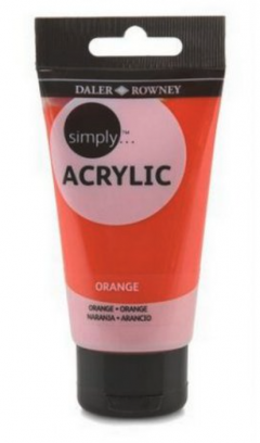 Vopsea acrilica - Simply Acrylic 75ml, Orange
