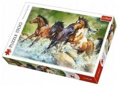 Puzzle 1500 piese - Trei cai salbatici