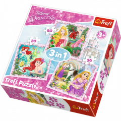 Puzzle 3in1 - Disney - Printese