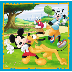 Puzzle 3in1 - Mickey Mouse si prietenii